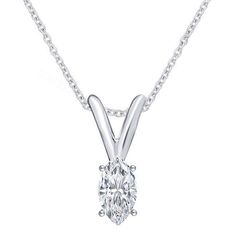 Marquise Solitaire, Diamond Necklace Pendant, Diamond Necklace Simple, Diamond Facts, Solitaire Diamond Pendant, Dainty Diamond Necklace, Diamond Pendants, Simple Diamonds, Hot Jewelry