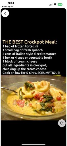 the best crockpot meal recipe on the app