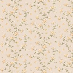 a wallpaper with yellow flowers and green leaves on the top right half of it