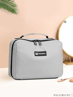 BagForLove - Premium Toiletry Bag with Ample Space & Personalization Option Product Description Color Grey Pattern Type Plain Material Polyester Composition 100% Polyester Details Pictures Similar Products h2 { text-align: center; } /* æ¢è¡ */ li{ white-space: normal; word-break: break-all; word-wrap: break-word; } .red-box { width: 100%; display: flex; flex-direction: row; flex-wrap: wrap; justify-content: center; } .red-box > div { width: 190px; height: 250px; margin: 10px; } .red-box > div > a > img { width: 190px; height: 250px; } .size-box { width: 100%; margin: auto; white-space: nowrap; } .table { border-collapse: collapse; border-spacing: 0; width: 100%; table-layout: fixed; } tr, td, th { border: 1px solid rgb(175, 173, 173); padding: 10px 0px; text-align: center; font-size: 14p Portable Makeup Storage, Stylish Alphabets, Makeup Storage Bag, Alphabet Stickers, Travel Set, Word Wrap, Patch Design, Red Pattern, Grey Pattern