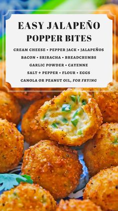 the recipe for easy jalapeno popper bites