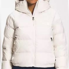 The Women’s Hydrenalite Down Hoodie Has The Expedition-Tested Features Like 600-Fill Recycled Down Baffles, Elasticated Cuffs And An Insulated Hood That You’ll Quickly Come To Love. 100% Recycled Nylon Taffeta With Non-Pfc Durable Water-Repellent, Finish Insulation: 100% Recycled Waterfowl Down Lining Sporty White The North Face Outerwear, White Sporty Outerwear By The North Face, Hooded The North Face Puffer Jacket For Fall, The North Face Winter Outerwear With Double-lined Hood, The North Face Fall Hooded Jacket With Detachable Hood, Casual The North Face Hooded Winter Jacket, The North Face Winter White Outerwear, The North Face Winter White Outerwear For Winter, North Face Jacket Women's