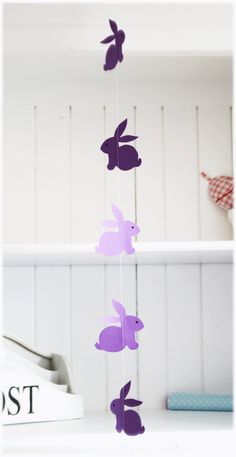 printable pattern for easy bunny garland #Easter Hidden Truth, Wreath Diy, Easter Wreath