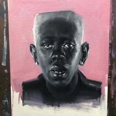 Igor Fanart, Igor Drawing, Tyler The Creator Painting, Paint Portrait, Face Paintings, Art Faces, Gcse Art, A Level Art