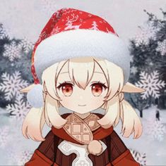 Genshin impact Christmas pfp⛄🎄❄️ Genshin Impact Christmas, Christmas, White