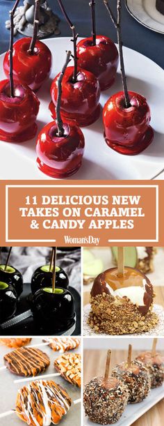 delicious new treats and candy apples are on display