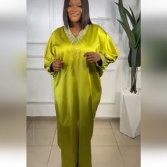 Another Beautiful Stoned Satin Green Women Dress To Own Available In Sizes 12 _16 Bubu Styles, Black Fringe Dress, Zara Maxi Dress, Empire Maxi Dress, Flower Maxi Dress, Africa Dress, Paisley Maxi Dress, Denim Maxi Dress, Cutout Maxi Dress