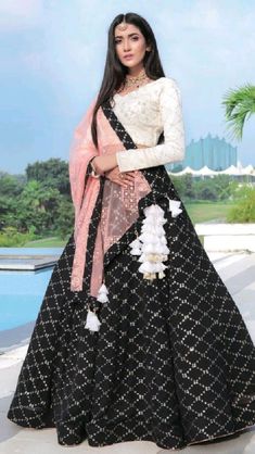 Evening Lehenga, Orang India, Lehenga Saree Design, Simple Lehenga, Georgette Lehenga, Indian Outfits Lehenga, Pani Puri