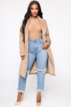 Available in Black and Taupe Coat Button Pockets Collar Long Disclaimer: Plus Runs One Size Small, Shop One Size Up. 100% Polyester Imported | It's A Long Story Coat in Taupe size Medium by Fashion Nova Jodie Joe, Yodit Yemane, Taupe Fashion, Coats Fashion, Fashion Nova Models, Fashion Nova Jeans, Trench Coats Women, Chic Outfit, Womens Loungewear