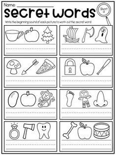 a printable worksheet for beginning and ending words