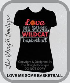 a t - shirt with the words love me some wildcat basketball on it and an all star design