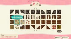 an animal crossing game with lots of different patterns