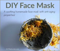 A Homemade Anti-Aging Green Clay Face Mask Clay Face Mask Recipe, Diy Peel Off Face Mask, Diy Face Moisturizer, Anti Aging Homemade, Face Mask Diy, Face Mask For Blackheads