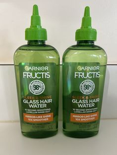 Garnier Fructis Sleek & Shine GLASS HAIR WATER Mirror 6oz (PACK OF 2). You will receive two bottles, 6 ounces each unopened brand new Hair Shine Products, Garnier Fructis, Hair Shine, Plant Protein, Oil Plant, Birthday Wishlist, Argan Oil, Sleek, Hair Care