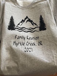 Customizable family reunion shirts with any design to fit reunion and names and location. Shirt colors vary according to availability. Relaxed Fit Crew Neck Shirt For Family Reunion, Customizable Crew Neck Tops For Family Reunion, Family Reunion Shirts, Reunion Shirts, Family Reunion, Family Shirts, Screen Printing, Gender Neutral, Colorful Shirts