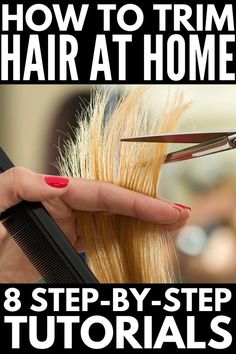 Trim Hair At Home, How To Trim Hair, Long Hair Trim, Trim Hair