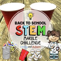 Back to School STEM Activity: Marble Challenge... by Carly and Adam | Teachers Pay Teachers Third Grade Stem Activities, Brain Breaks Elementary, Back To School Stem, Stem Club, Elementary Stem Activities, Student Reflection, Stem Classes, Stem Elementary, Stem Activity