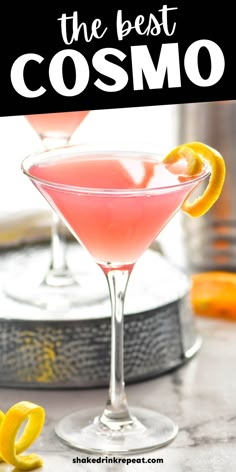 This Cosmopolitan Cocktail recipe is a classic! It is easy to make and perfect for sipping on with friends or by yourself on a random Tuesday night. The Best Cosmopolitan Recipe, Cosmo Martini Recipe, Pink Cosmopolitan Drink, Easy Cosmopolitan Recipe, Best Cosmopolitan Drink Recipe, How To Make A Cosmopolitan Drink, Perfect Cosmopolitan Recipe, Classic Cosmopolitan Recipe, Easy Cocktail Recipes Vodka