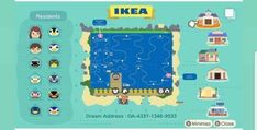 an image of the ikea map with different locations and icons on it, including buildings