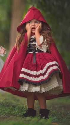 Little Red Riding Hood Toddler Costume, Little Red Riding Hood Costume Toddler, Red Riding Hood Costume Kids, Little Red Riding Hood Costume, Riding Hood Costume, Girls Clothes Patterns, Disney Princess Dresses, Baby Dress Patterns