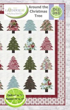 the christmas tree quilt pattern is shown