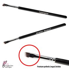 Pointed Eyeliner Brush for Gel Eyeliner | Mommy Makeup Mommy Makeup, Eyeliner Brush, Gel Eyeliner, Makeup Tools, Synthetic Hair, Makeup Brushes, Cruelty Free, Makeup Artist, Eyeliner