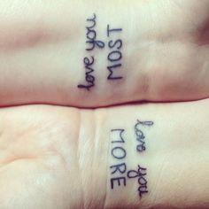 Inspiring Mother Daughter Tattoos - Insanely Gorgeous Designs Husband Wife Tattoos, Married Couple Tattoos, Father Daughter Tattoos, Mom Daughter Tattoos, Wife Tattoo, Bff Tattoos