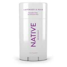 Native Lavender & Rose Deodorant- 2.65oz Rose Deodorant, Best Natural Deodorant, Native Deodorant, Aluminum Free Deodorant, Lavender Roses, Clean Makeup, Antiperspirant, Lavender Scent, Natural Deodorant