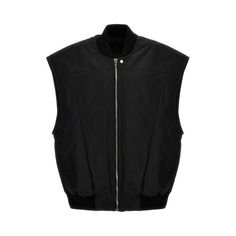 'Jumbo Flight' Nylon Vest With Zip Closure, Pockets. Color: Black Size & Fit: Comfort Fit Composition: 100% Polyester Sku: Jul-Ru01d3761fk09 Welcome To The Official Luosophy Poshmark Closet! Luosophy Is A Luxury Brand Reselling Company Founded In San Diego, Ca From 2016. All Our Products Are Imported From Italy And Sold In The Usa. We Do Our Best To Provide High Fashion, Luxury Items At Affordable Prices. We Guarantee All Our Products Are 100% Authentic. Shop With Us And You Will Forget About Sh Black Vest With Padded Collar For Streetwear, Long Distressed Denim Jacket, Worker Jacket, Mens Suit Vest, Mens Black Jacket, Rick Owens Jacket, Rick Owens Men, Mens Parka, Double Breasted Trench Coat