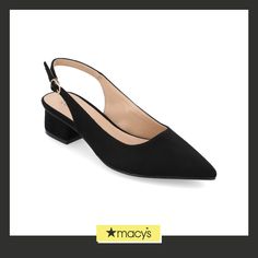 in stock Low Block Heel Pumps, Block Heel Pumps, Sling Back, Journee Collection, Heel Pumps, Black Flats, Block Heels, Buy Online, Pumps