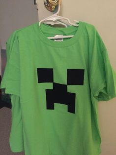 Minecraft Shirt Outfit, Scenecore Shirt, Dorky Outfits, Scenemo Clothes, Silly T Shirts, Scene Shirts, Silly Outfits, Minecraft Shirt, Monster Clothes