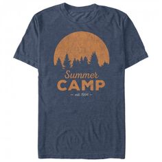 Orange T Shirt Design, T Shirt Design Ideas For Men, Mens Camping, Sublimacion Ideas, Logos Retro, Camping Tee, Tee Shirt Homme, Mens Fashion Summer, Camping Shirt