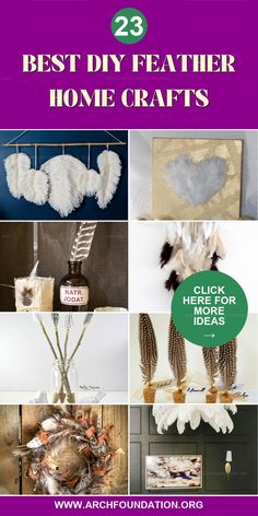 the top 25 best diy feather home crafts