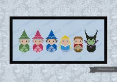 the wizard family cross stitch pattern