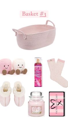 Pink Burr Basket Ideas, Brrrr Basket, Bae Baskets, Bae Basket, Bur Basket, Pink Gift Basket, Xmas List Ideas