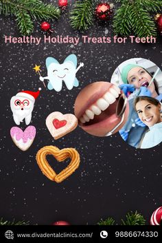 "Sparkle through the holidays with a dazzling smile! 🎄✨ Combine Christmas cheer with tooth care for a radiant grin. Embrace festive flavors and keep those pearly whites merry and bright. Cheers to a season of smiles and good oral health! 🦷🌟 #HolidaySmiles #DentalCare" Healthy Holiday Treats, Tooth Care, Healthy Holidays, Teeth Care, Holiday Treats