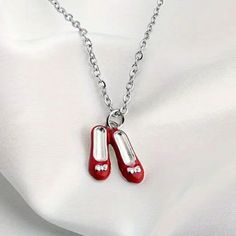 New Wizard Of Oz Ruby Red Slippers Necklace Pendant Dorothy Nice Silver Tone Necklace With Pendant Silver/Red Great For Gift Giving And Wizard Of Oz Fans New A7108-7111 Other Listings J.Crew Abercrombie And Fitch Nike Levi's Columbia Lee Victoria's Secret Wrangler Talbots Skechers Adidas Chico's Fila Vince Camuto Old Navy Athleta Eddie Bauer Madewell Ralph Lauren Polo Ann Taylor Loft Disney Free People Tailorbyrd Puma Gloria Vanderbilt Dialogue Democracy Lee Easy Spirit Pokemon Karen Scott Champ Antique Crystal Chandelier, Wooden Fashion, Birthday Heart, Ruby Red Slippers, Disney Free, Pokemon Accessories, Red Slippers, Set Love, Ring Bracelet Chain