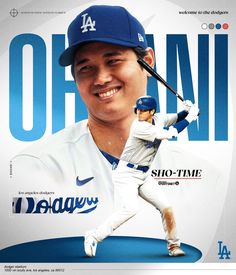 a man holding a baseball bat on top of a poster