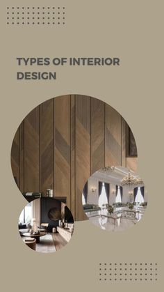 an interior design brochure with wood paneling