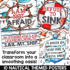 three posters with different sayings on them and the words i am not afraid to learn how