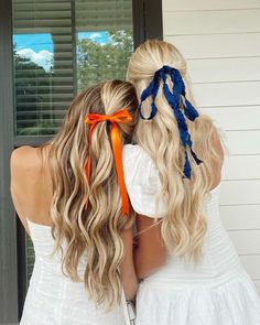 Gameday Hairstyles Football College, Auburn Gameday Outfit Football, College Gameday Hairstyles, College Gameday Hair, Auburn Rush Outfits, Auburn Football Game Outfit, Auburn University Game Day Outfits, Auburn College Aesthetic, Auburn Outfits Gameday