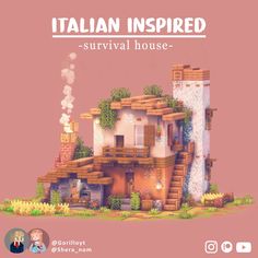 the italian inspired house is featured in this postcard for an upcoming video game,