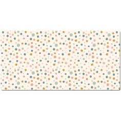 a white background with multicolored dots on it