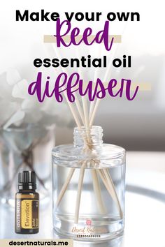 How To Make Essential Oil Diffusers, Diffuser Reeds Diy, How To Make Diffuser Blends, Homemade Oil Diffuser, Diffuser Diy How To Make, How To Make A Diffuser Diy, Diy Diffuser Reed Oil, Reed Diffuser Recipe Essential Oils, How To Make A Reed Diffuser Diy