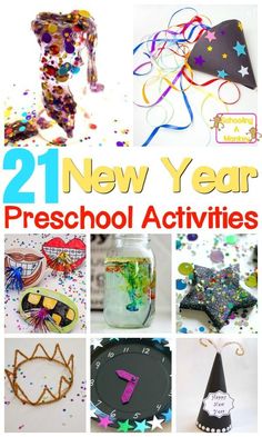 new year's preschool activities and crafts that are fun for the whole family to do