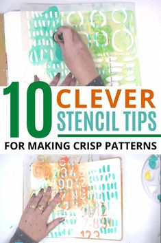 10 clever and easy stencils for making crict patterns with the title overlay