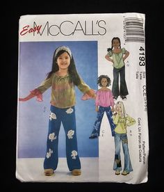 an image of children's pants and top sewing pattern