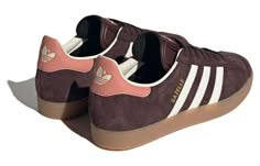 Brown Adidas Sneakers With Logo, Brown Adidas Low-top Sneakers, Brown Low-top Adidas Sneakers, Adidas Brown Sneakers With Cushioned Footbed, Casual Brown Adidas Sneakers, Adidas Gazelle Shoes, Gazelle Shoes, Cinderella Slipper, Adidas Originals Gazelle