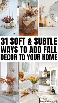 31 Soft & Subtle Ways to Add Fall Decor To Your Home Fall Decor Groupings, How To Incorporate Halloween Into Fall Decor, Fall Touches For The Home, Upscale Fall Decor Ideas, Adding Fall Touches, Lazy Susan Fall Centerpiece, Non Pumpkin Fall Decor, Fall Home Decor Simple, Fall Decor Ideas Indoor