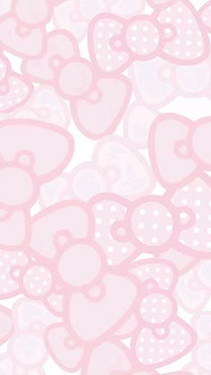 many pink hearts on a white background